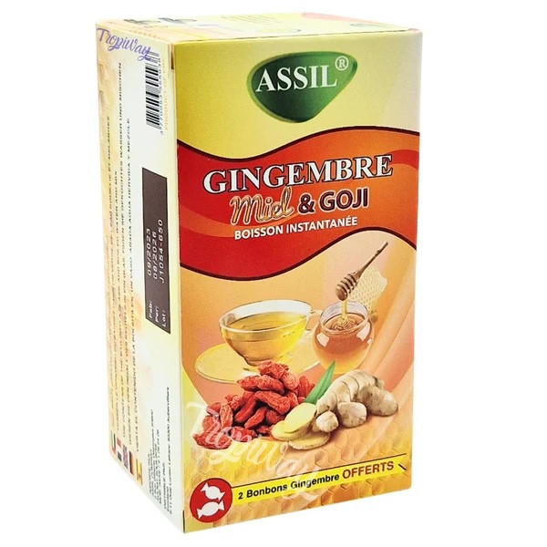 Tisane Gingembre miel et goji - 100% Naturelle - Assil