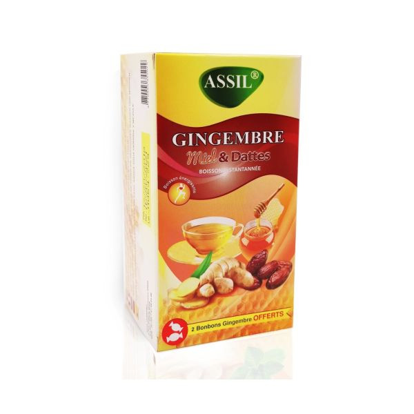Tisane Gingembre miel et dattes - 100% Naturelle - Assil