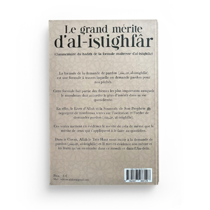 Le grand mérite d’al-istighfar - Cheikh Abderrazzaq Al Badr - Editions Al Hilal