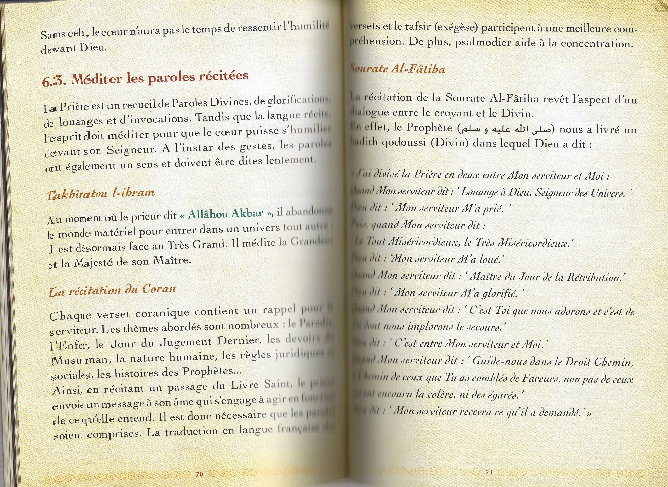 La prière du Prophète