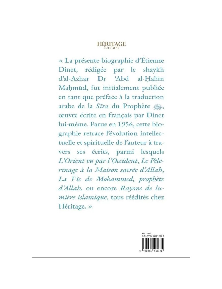Vie et pensée de Nâsir al-Dîn Dinet - Shaykh al-Azhar & Dr ‘Abd al-Halim Mahmud - Héritage