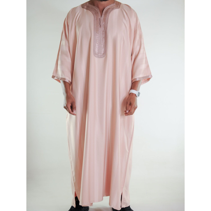 Gandoura marocaine jawhara - saumon