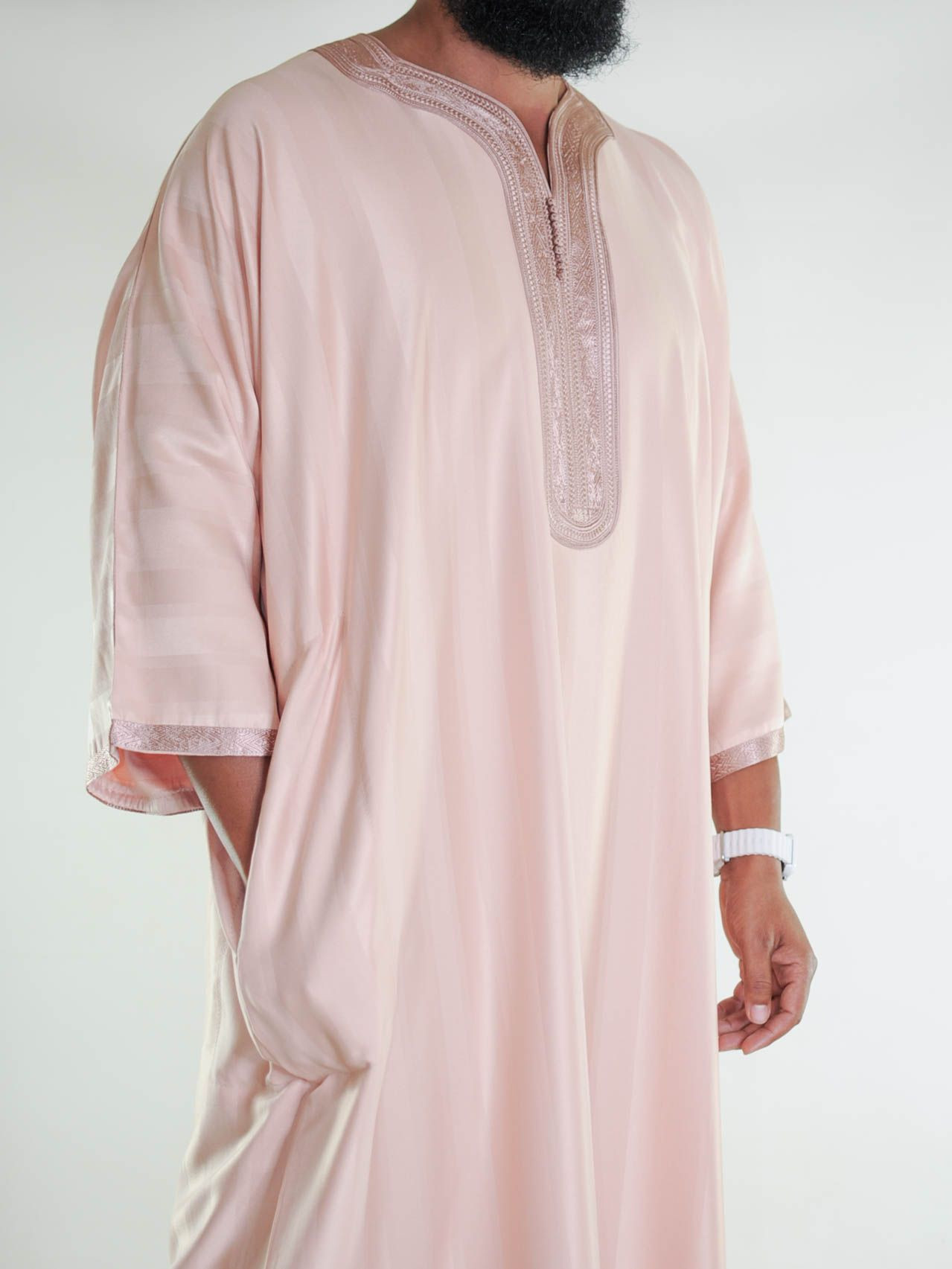 Gandoura marocaine jawhara - saumon