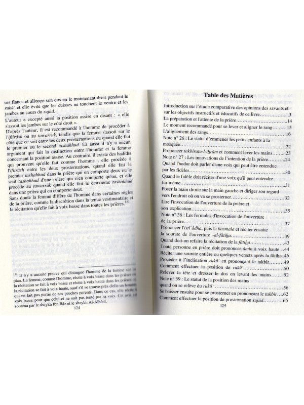 La description de la prière du Prophète du takbîr au taslim