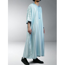 Gandoura marocaine jawhara - vert d'eau