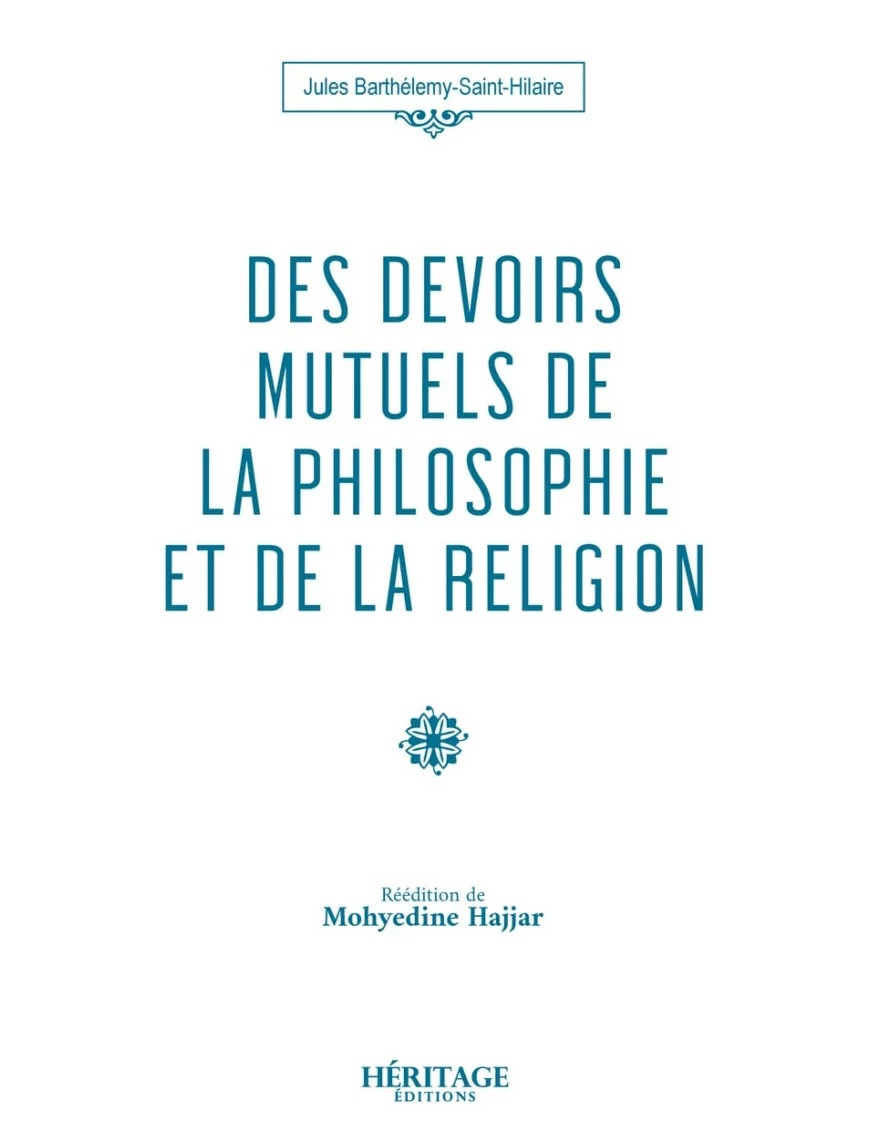 Des devoirs mutuels de la philosophie et de la religion - Héritage