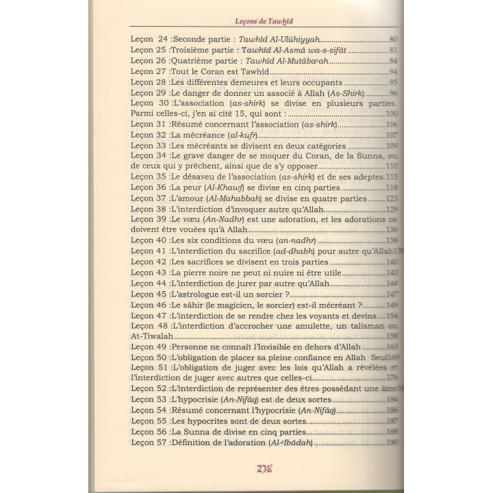 Leçon de tawhid