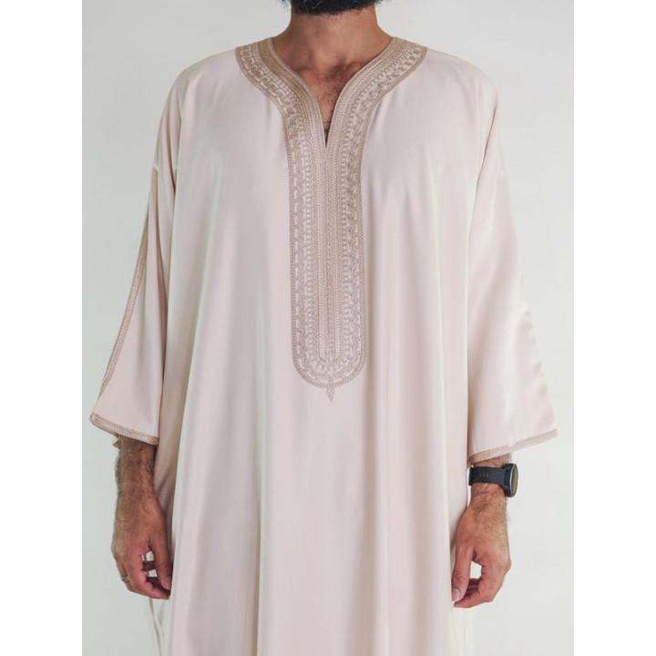 Gandoura marocaine Amir - beige