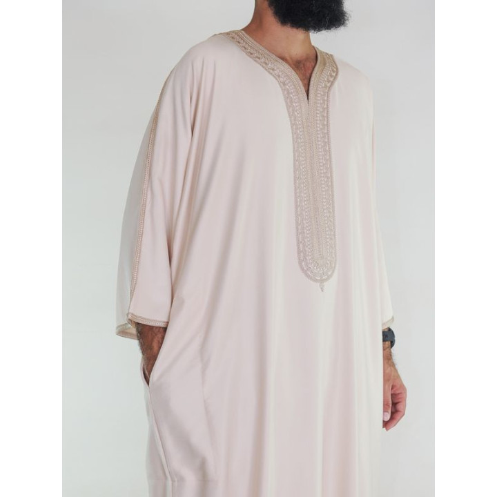 Gandoura marocaine Amir - beige