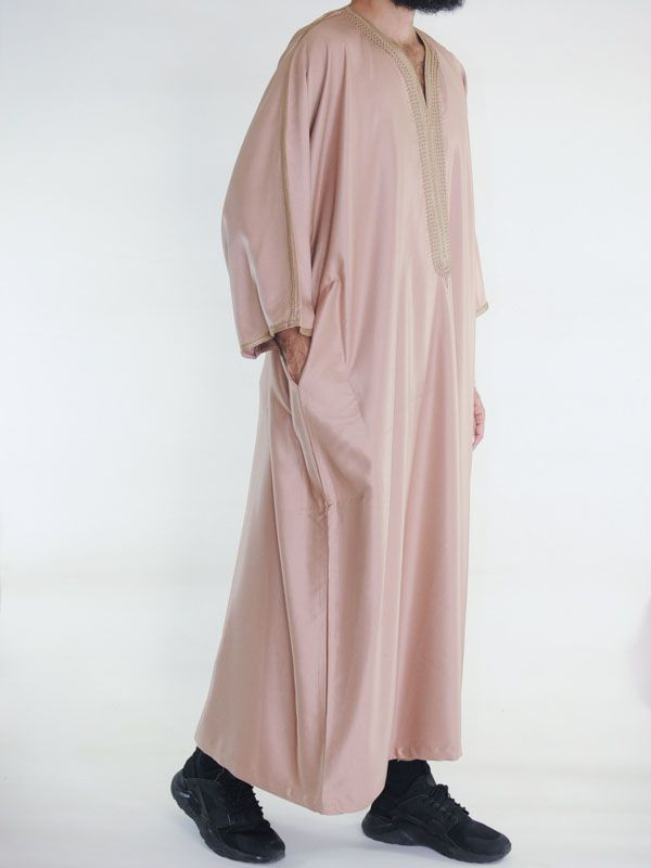 Gandoura marocaine Amir - taupe