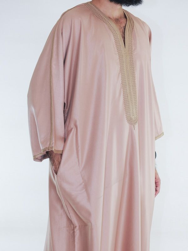 Gandoura marocaine Amir - taupe