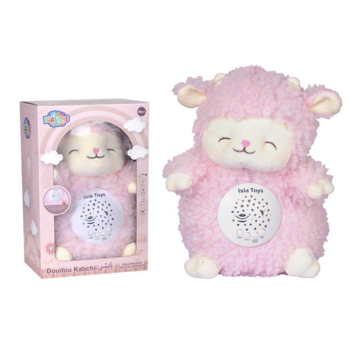 Doudou coranique Kabchi rose : Coran, douâs et veilleuse