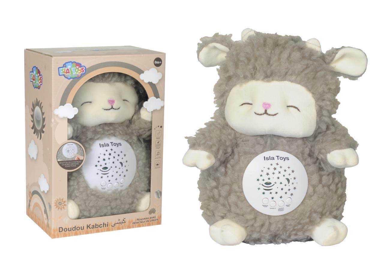 Doudou coranique Kabchi taupe : Coran, douâs et veilleuse