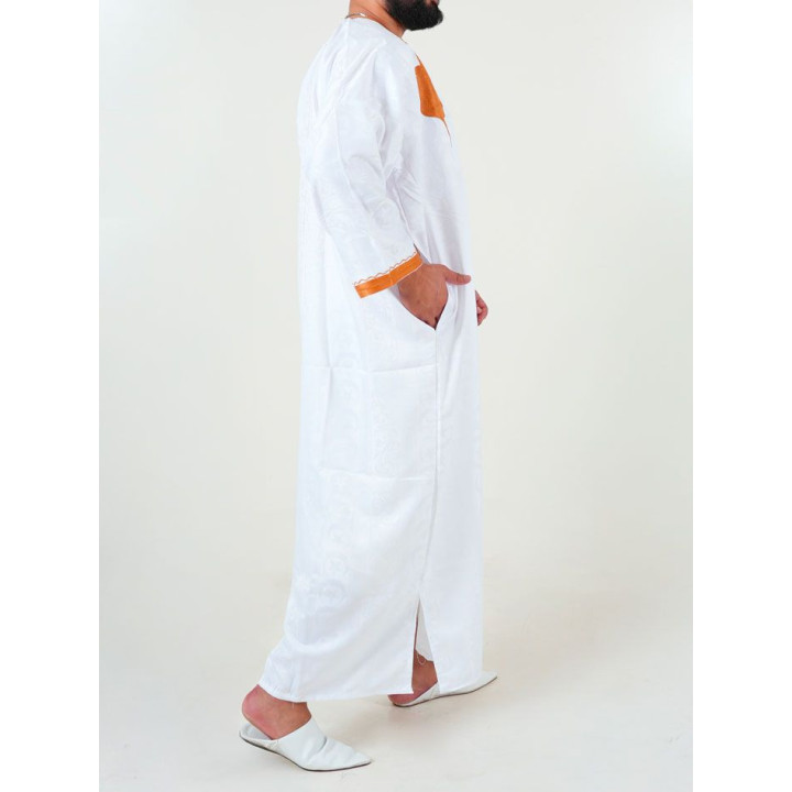 Melhfa - Tenue sahraouia - blanc doré