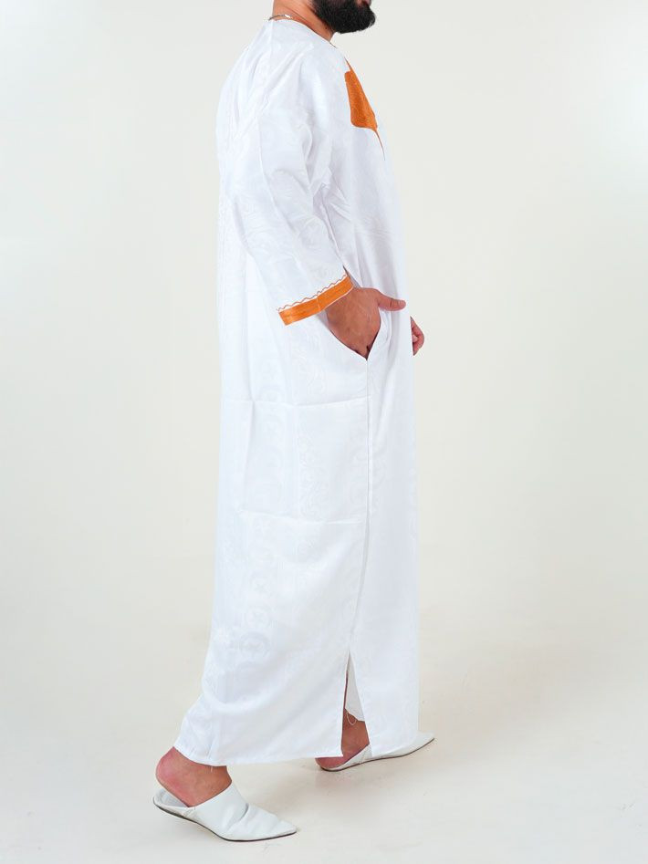 Melhfa - Tenue sahraouia - blanc doré