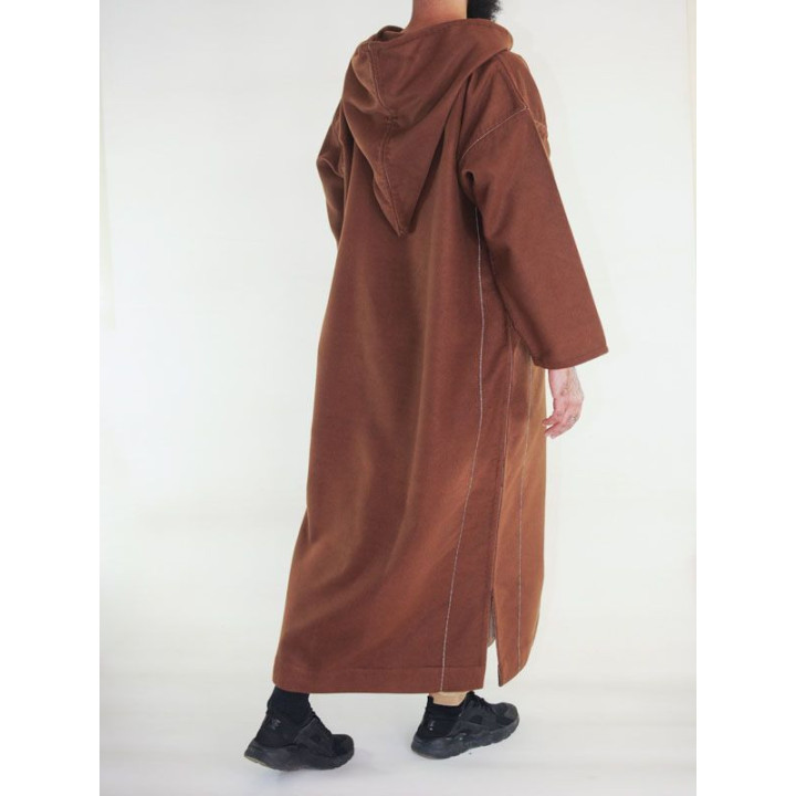 Djellaba marocaine Cachemire - marron clair