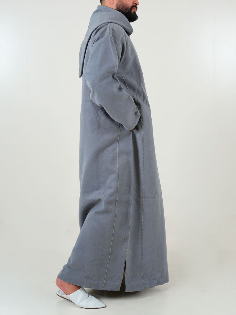 Djellaba marocaine Cachemire - gris