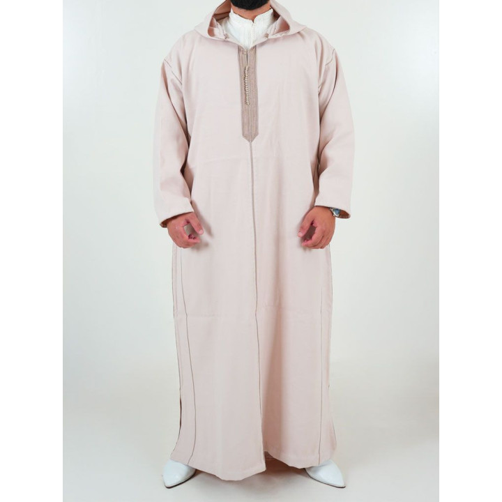Djellaba marocaine Cachemire - beige