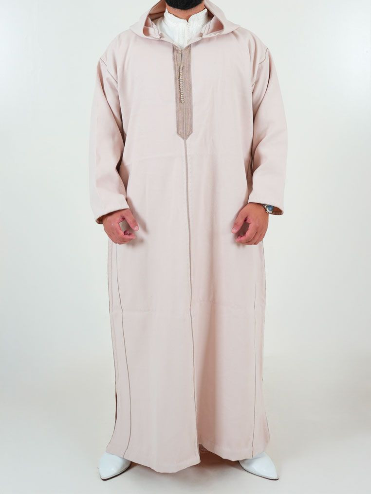 Djellaba marocaine Cachemire - beige