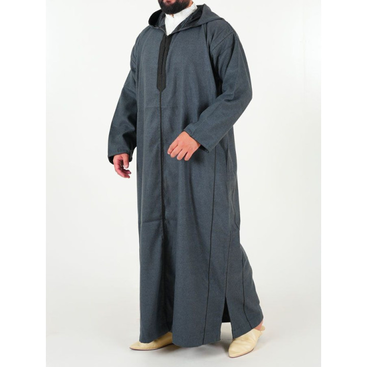 Djellaba marocaine Mlifa - anthracite