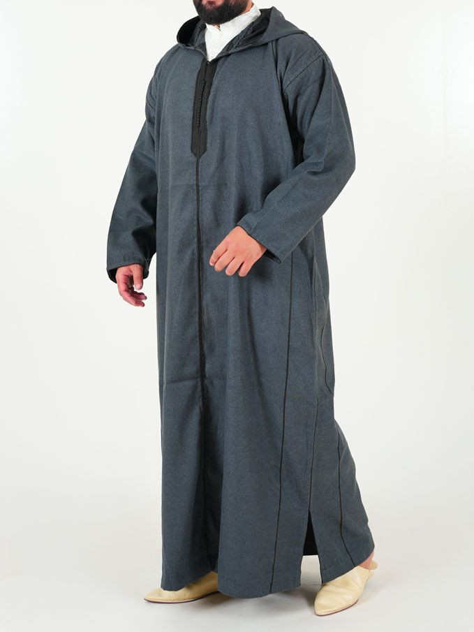 Djellaba marocaine Mlifa - anthracite