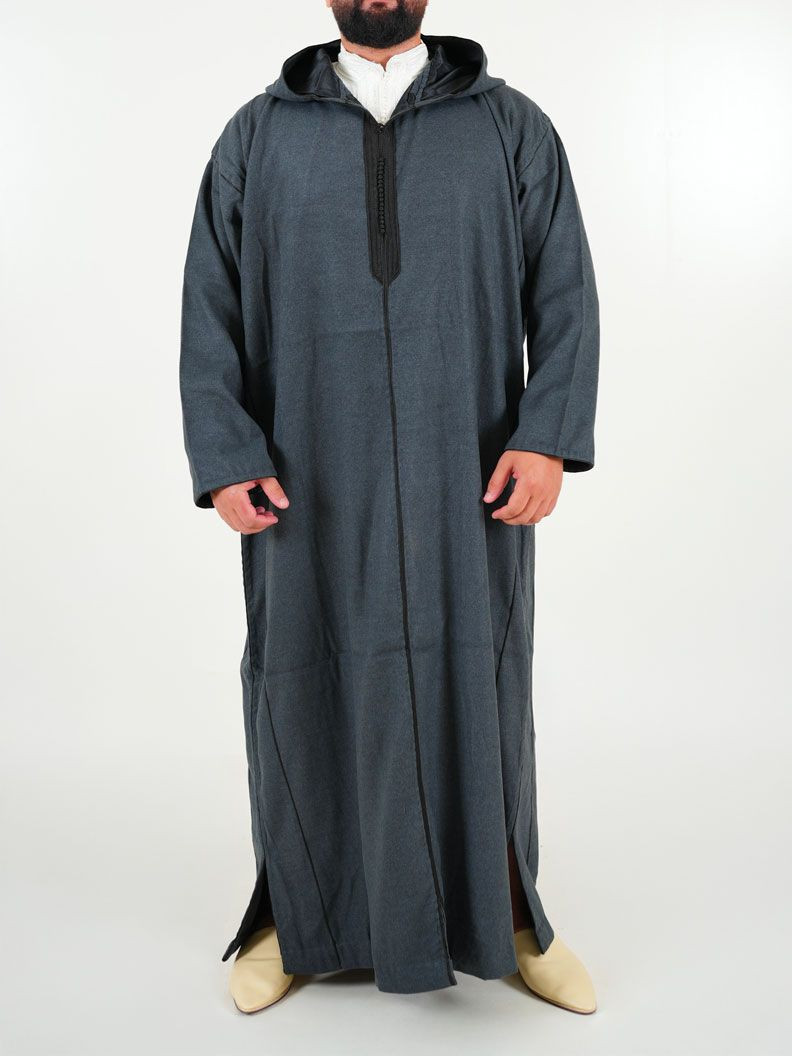 Djellaba marocaine Mlifa - anthracite
