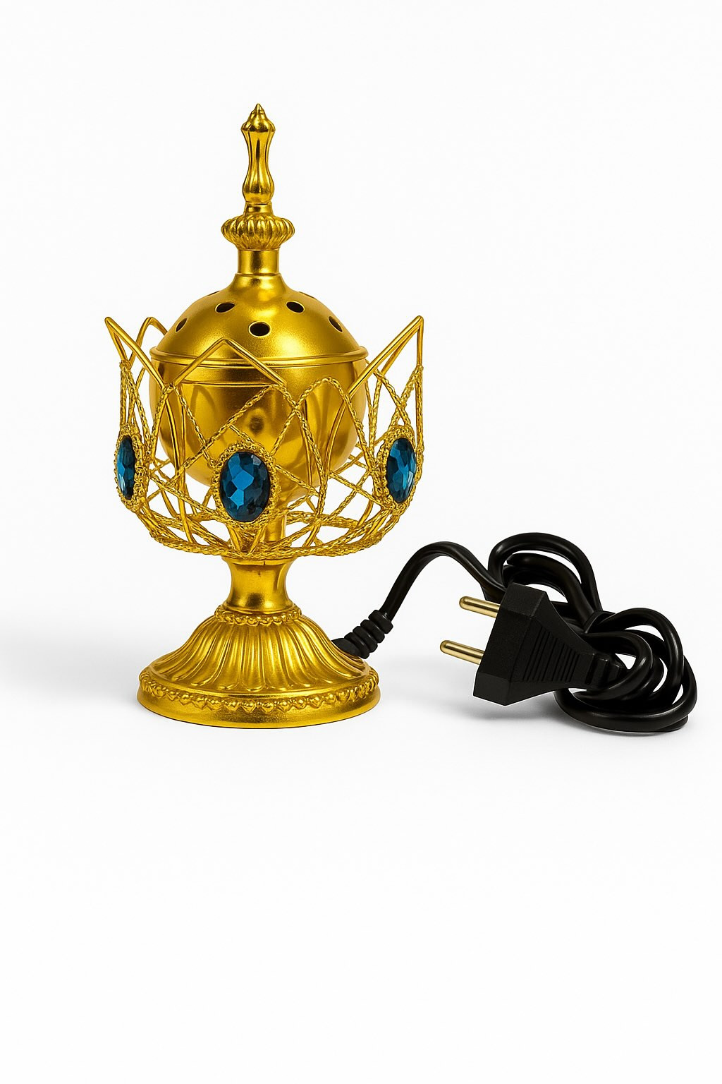 Encensoir électrique couleur doré