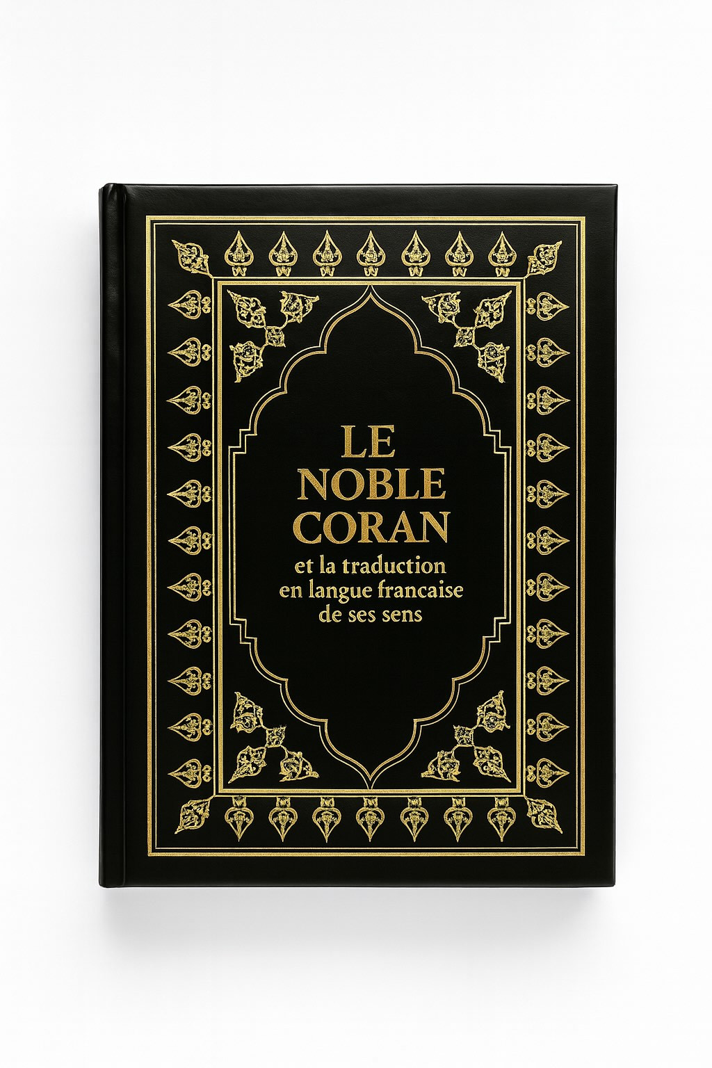 Le Noble Coran - Format moyen 13 x 17 cm - arabe / français - Noir