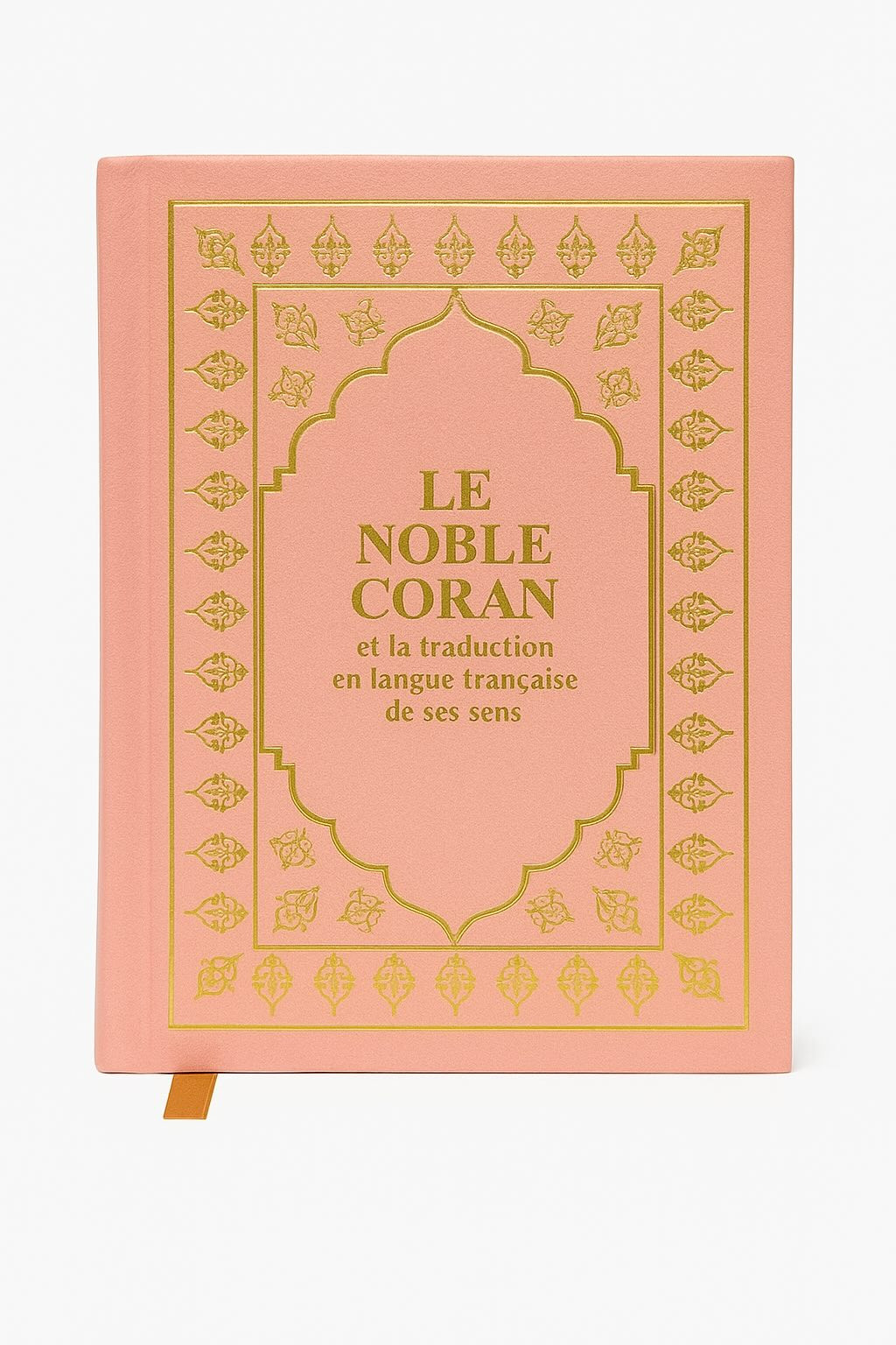 Le Noble Coran - Format moyen 13 x 17 cm - arabe / français - Rose
