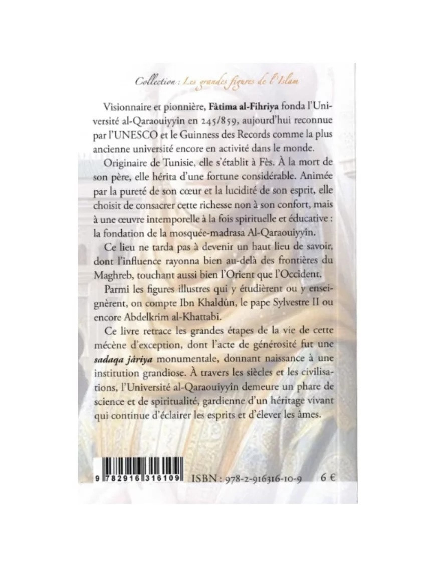 Fâtima Al-Fihriya et l'université Al-Qaraouiyyîn – Iqra