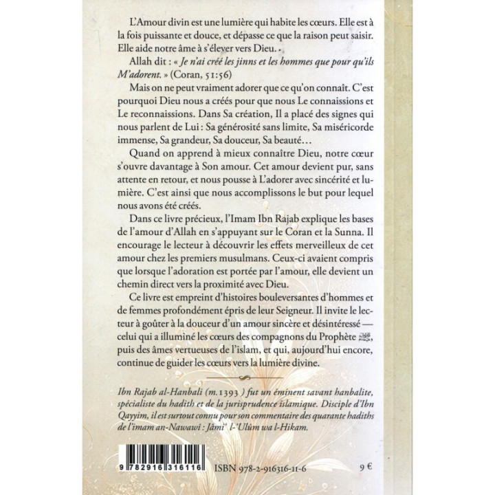 Emerveille-toi de l'Amour d'Allah - Ibn Rajab al-Hanbali - Edition Iqra