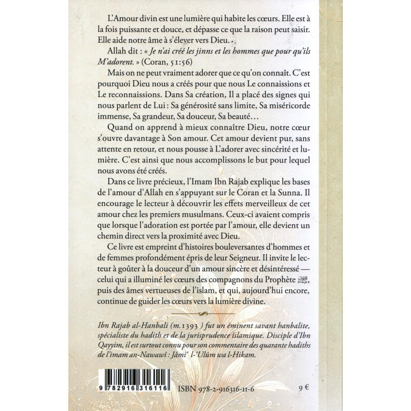 Emerveille-toi de l'Amour d'Allah - Ibn Rajab al-Hanbali - Edition Iqra