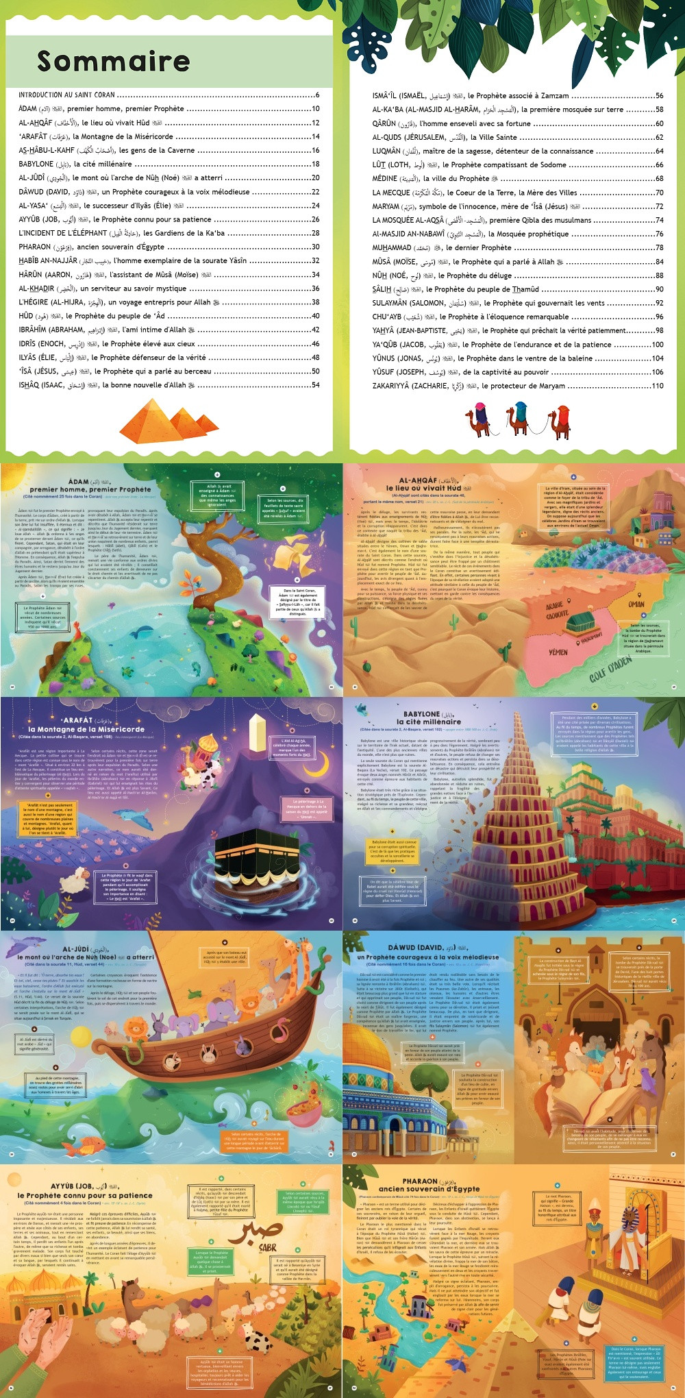Les histoires du Coran pour enfants : atlas illustré des Prophètes et des récits coraniques - Orientica