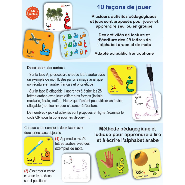 J'apprends à lire et à écrire l’arabe - Jeux et activités - Orientica