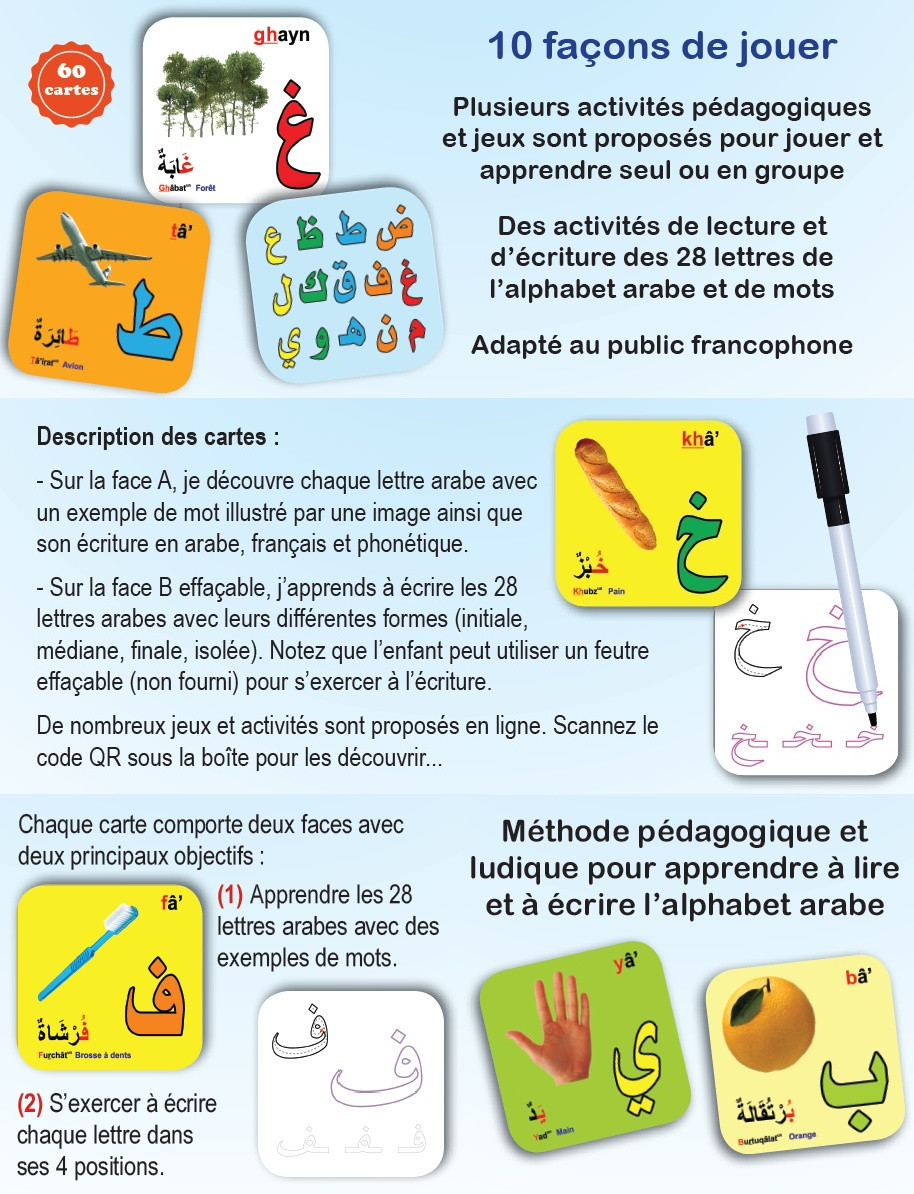 J'apprends à lire et à écrire l’arabe - Jeux et activités - Orientica
