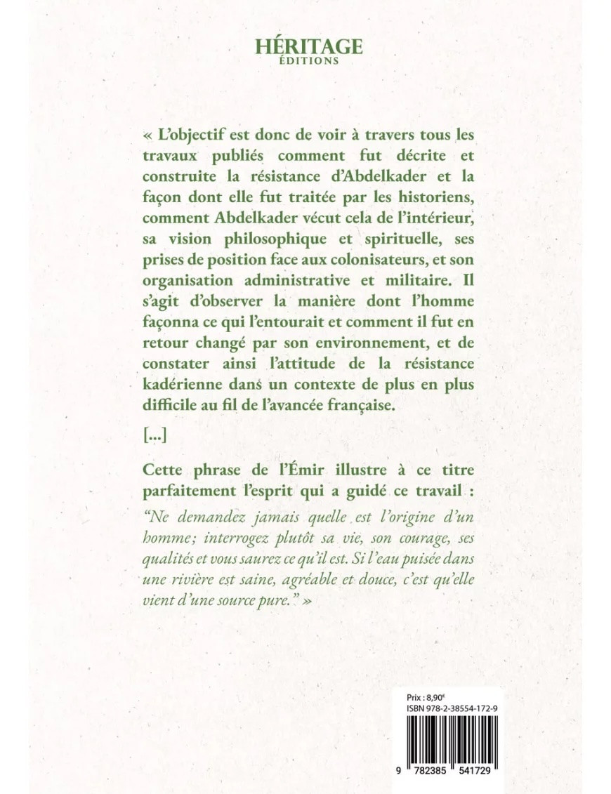 L'Émir Abdelkader et la résistance algérienne - Mehdi Benchabane - Héritage