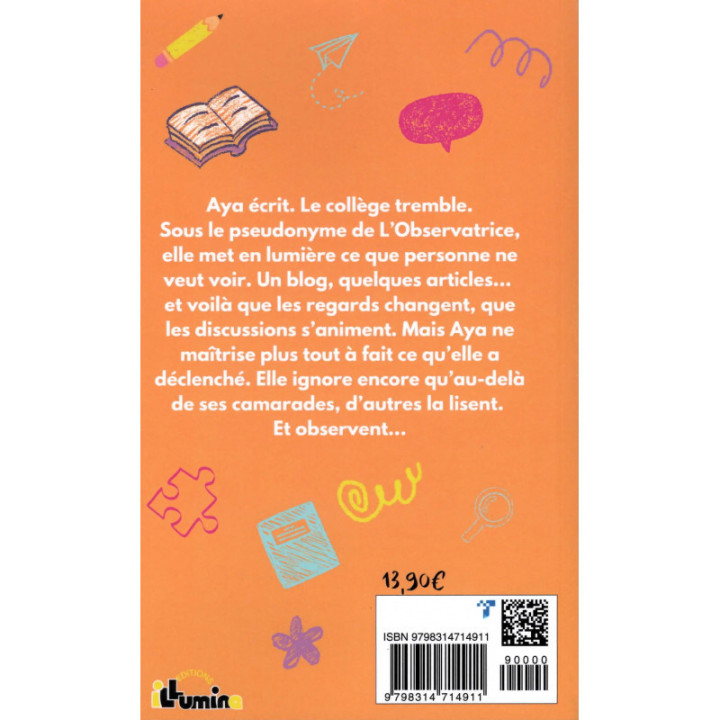 L'observatrice - Nour Siraj - Editions Illumine