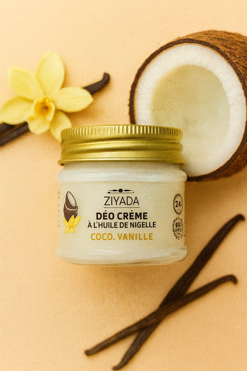 Déo crème à l'huile de nigelle - Coco vanille - Ziyada