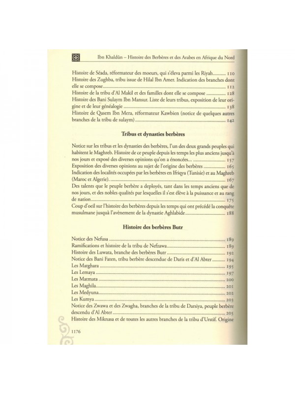 Histoire des Berberes et des Arabes en Afrique du Nord- Ibn Khaldoun- Eldition El Bab
