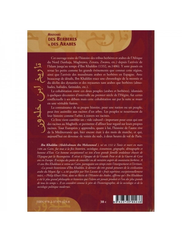 Histoire des Berberes et des Arabes en Afrique du Nord- Ibn Khaldoun- Eldition El Bab