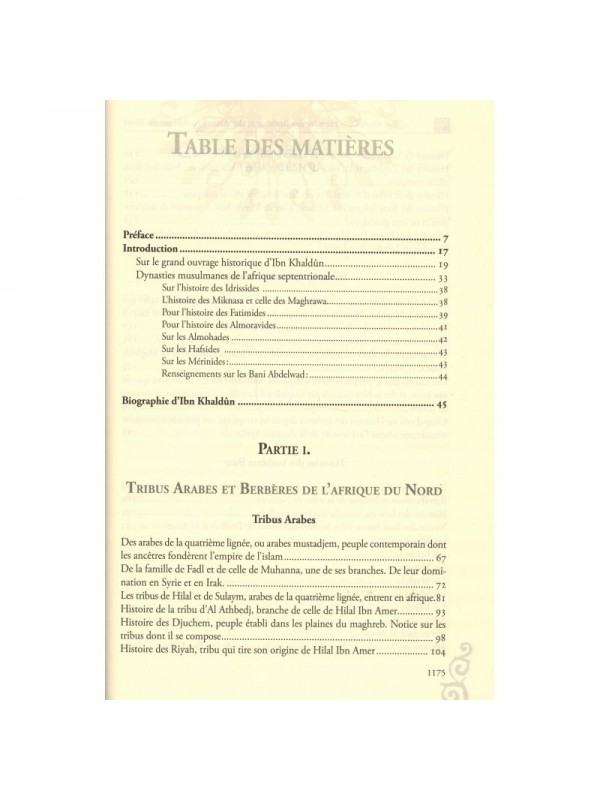 Histoire des Berberes et des Arabes en Afrique du Nord- Ibn Khaldoun- Eldition El Bab
