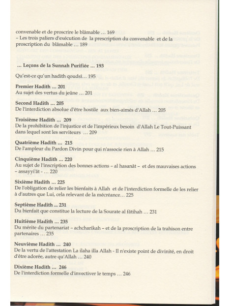 Leçons du Coran et de la Sunna authentique