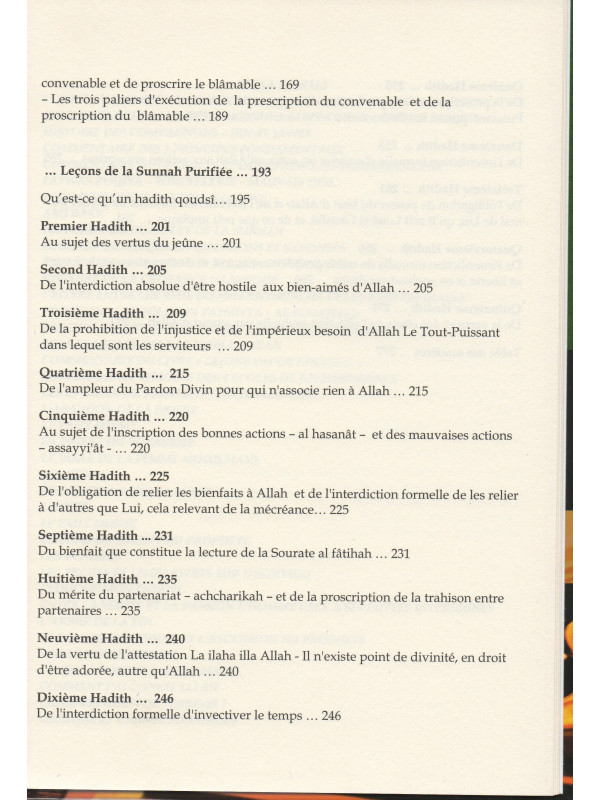 Leçons du Coran et de la Sunna authentique
