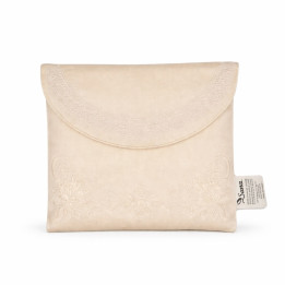 Tapis de prière voyage - pochette tissu - blanc cassé