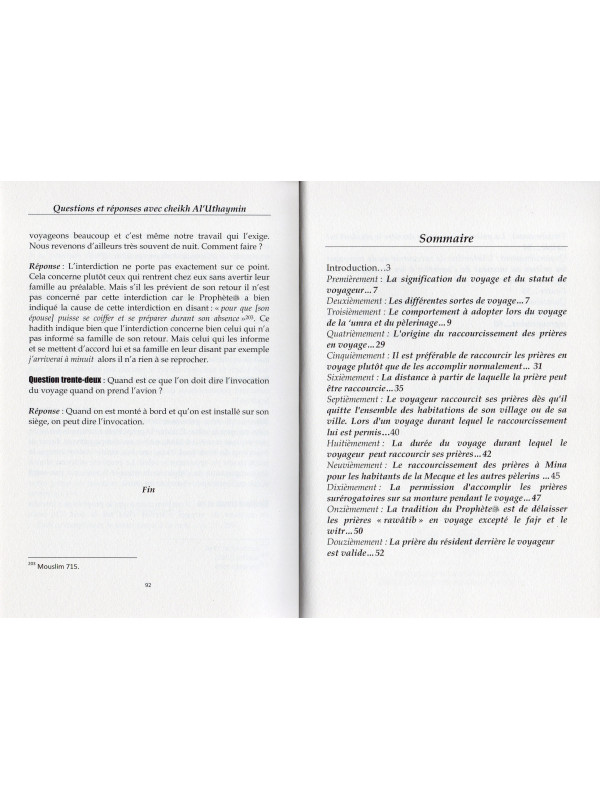 La prière du Voyageur