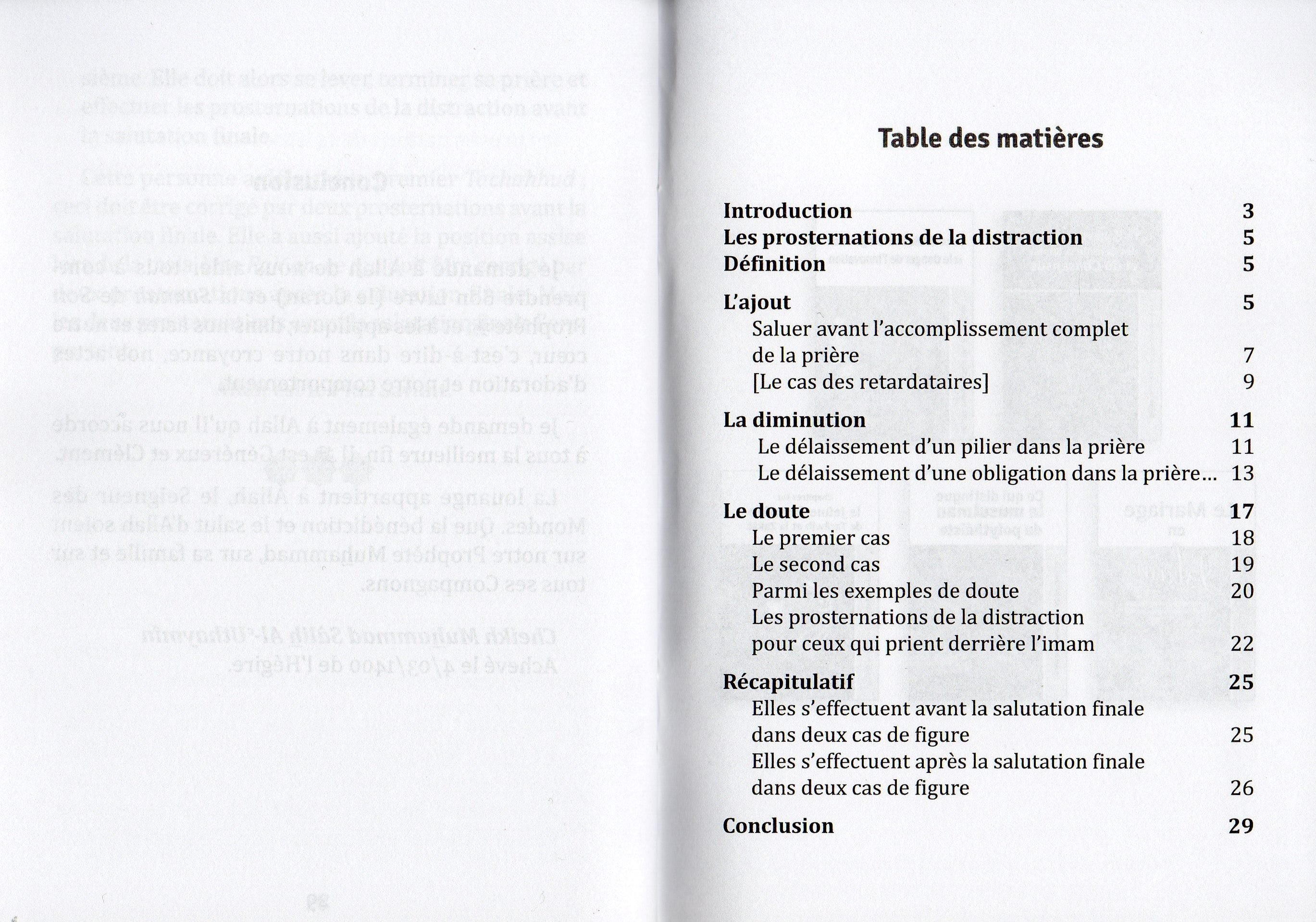 Les prosternations de la distraction 