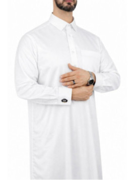 Qamis Qatari blanc