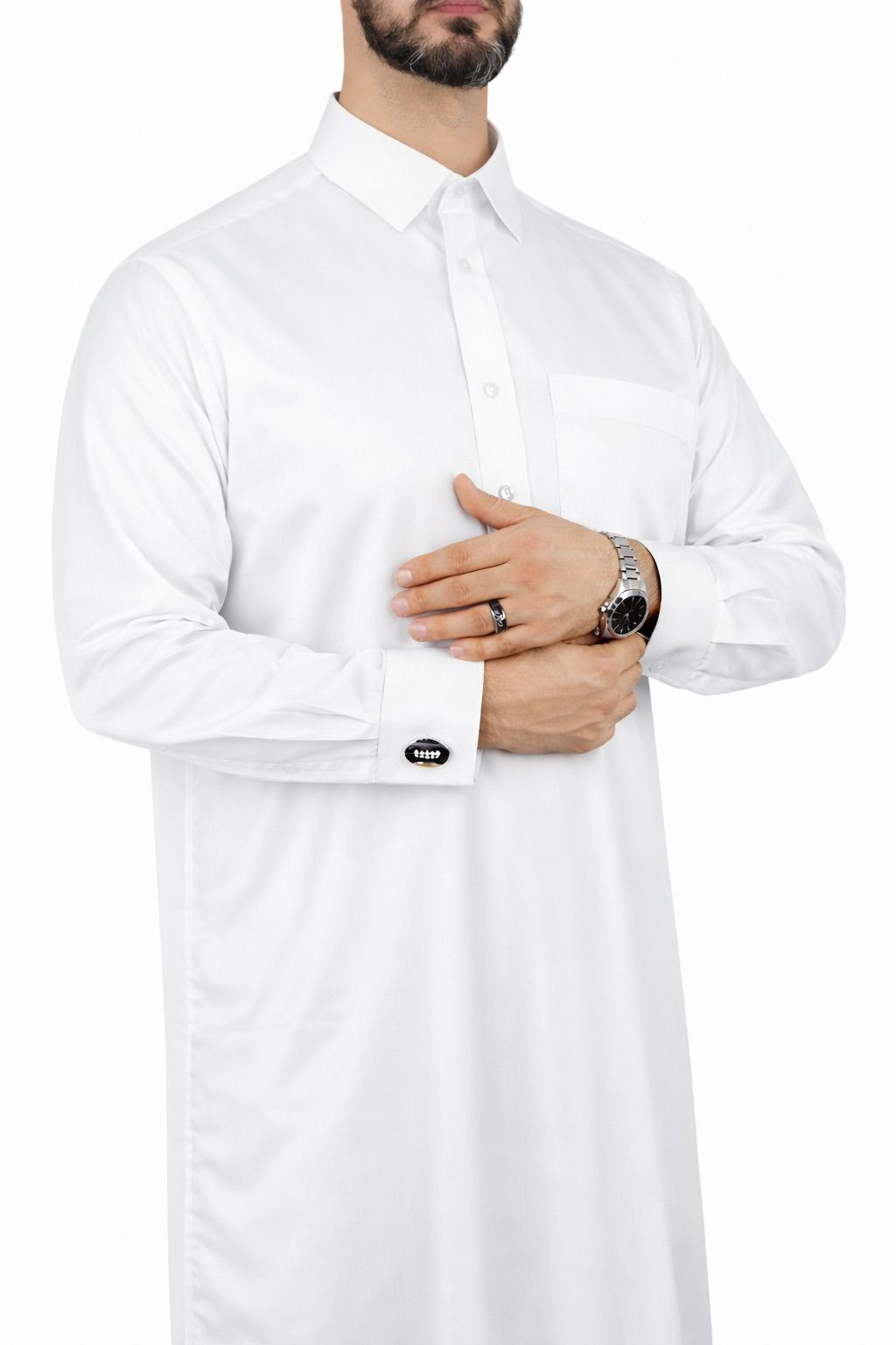 Qamis Qatari blanc