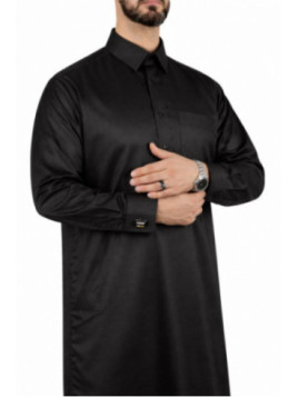 Qamis Qatari noir