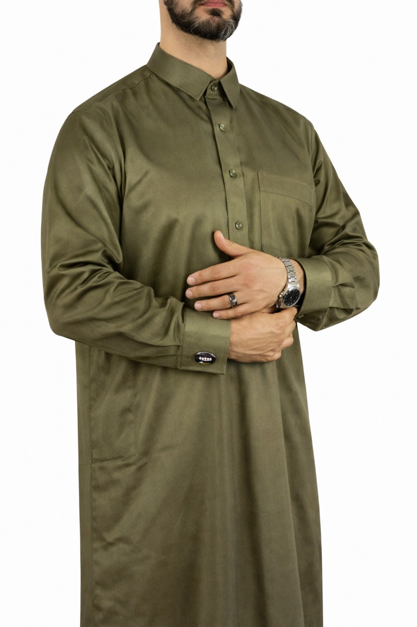 Qamis Qatari kaki